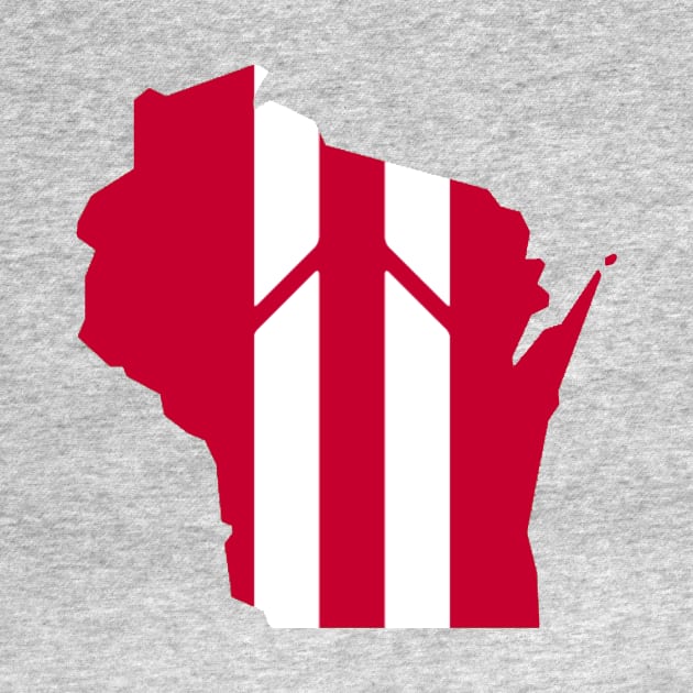 Wisconsin Stripe by StadiumSquad